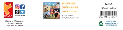 Foto 7 | Rompecabezas Ceaco Food Trucks Pip's Pizza Truck 500 Piezas - Venta Internacional.