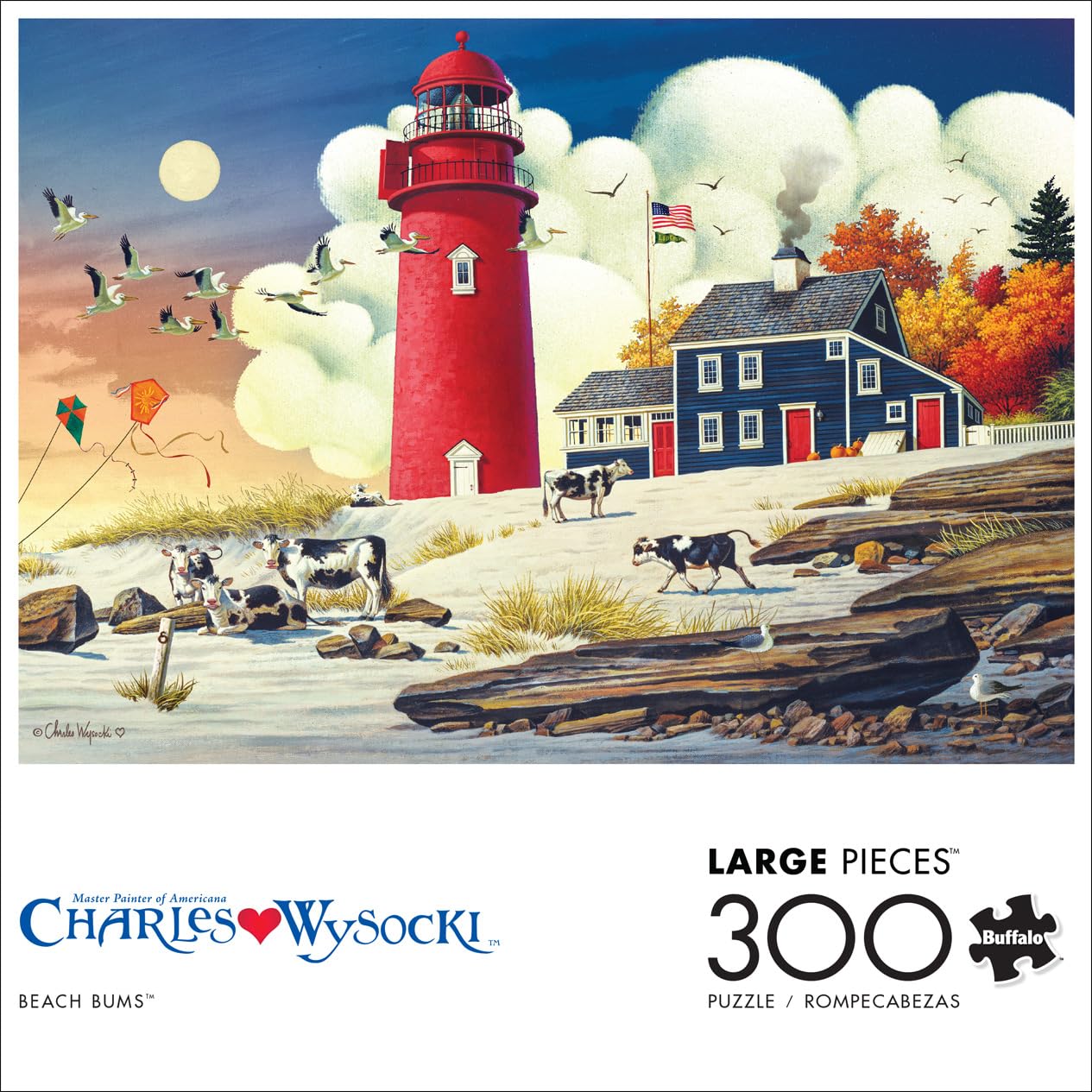 Foto 3 pulgar | Rompecabezas Buffalo Games Charles Wysocki Beach Bums, 300 Piezas - Venta Internacional.