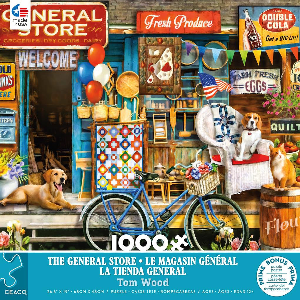 Foto 2 | Rompecabezas Ceaco Tom Wood The General Store 1000 Piezas - Venta Internacional.