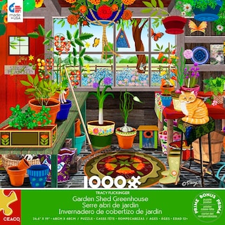 Foto 2 | Rompecabezas Ceaco, Cobertizo De Jardín, Invernadero, 1000 Piezas - Venta Internacional.