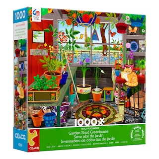 Foto 3 | Rompecabezas Ceaco, Cobertizo De Jardín, Invernadero, 1000 Piezas - Venta Internacional.