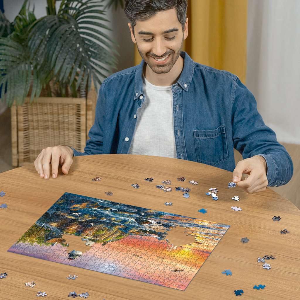 Foto 4 pulgar | Rompecabezas Faro De Ravensburger Al Atardecer, 500 Piezas - Venta Internacional.