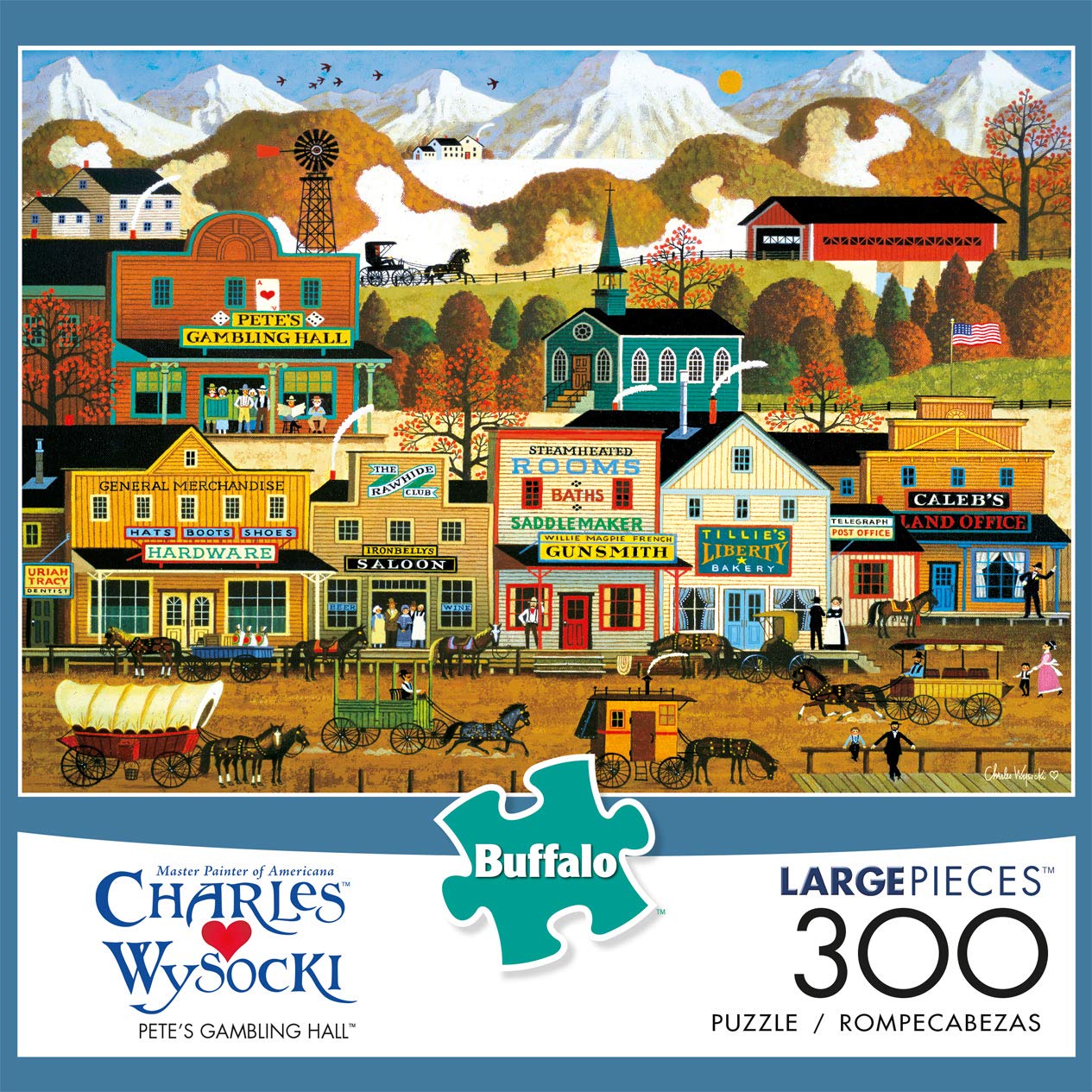 Foto 3 pulgar | Rompecabezas Buffalo Games Charles Wysocki Pete's Gambling - Venta Internacional.