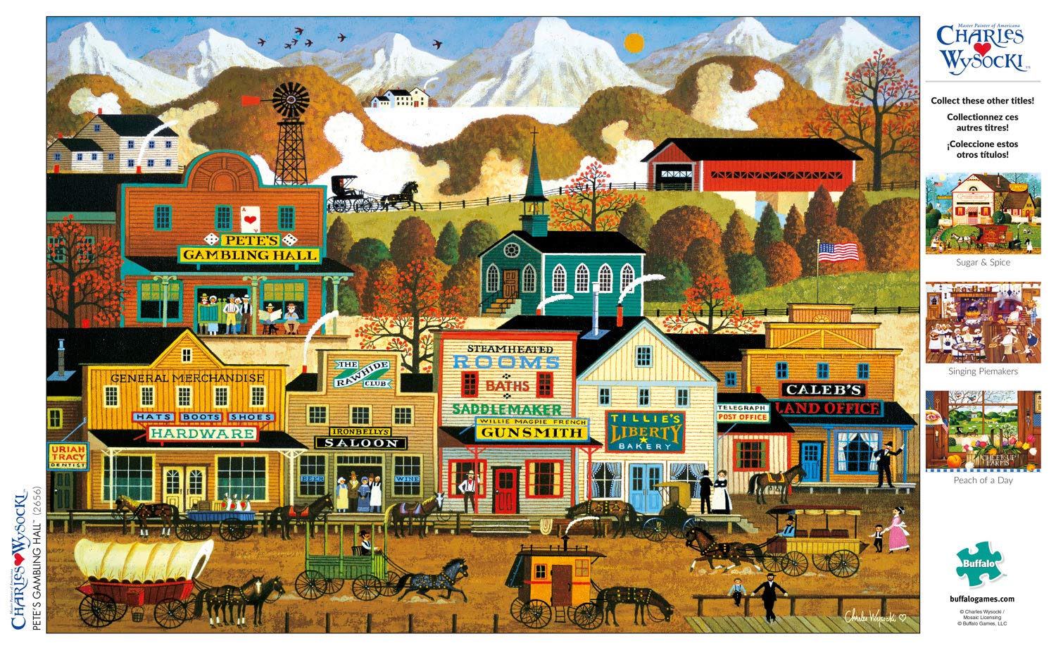 Foto 6 pulgar | Rompecabezas Buffalo Games Charles Wysocki Pete's Gambling - Venta Internacional.