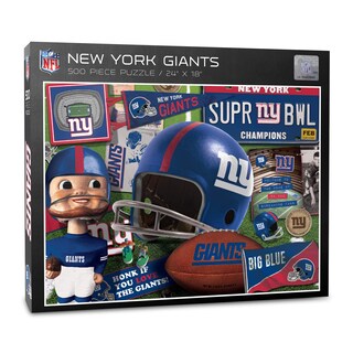 Foto 1 | Puzzle Youthefan Nfl New York Giants, Serie Retro, 500 Piezas - Venta Internacional.