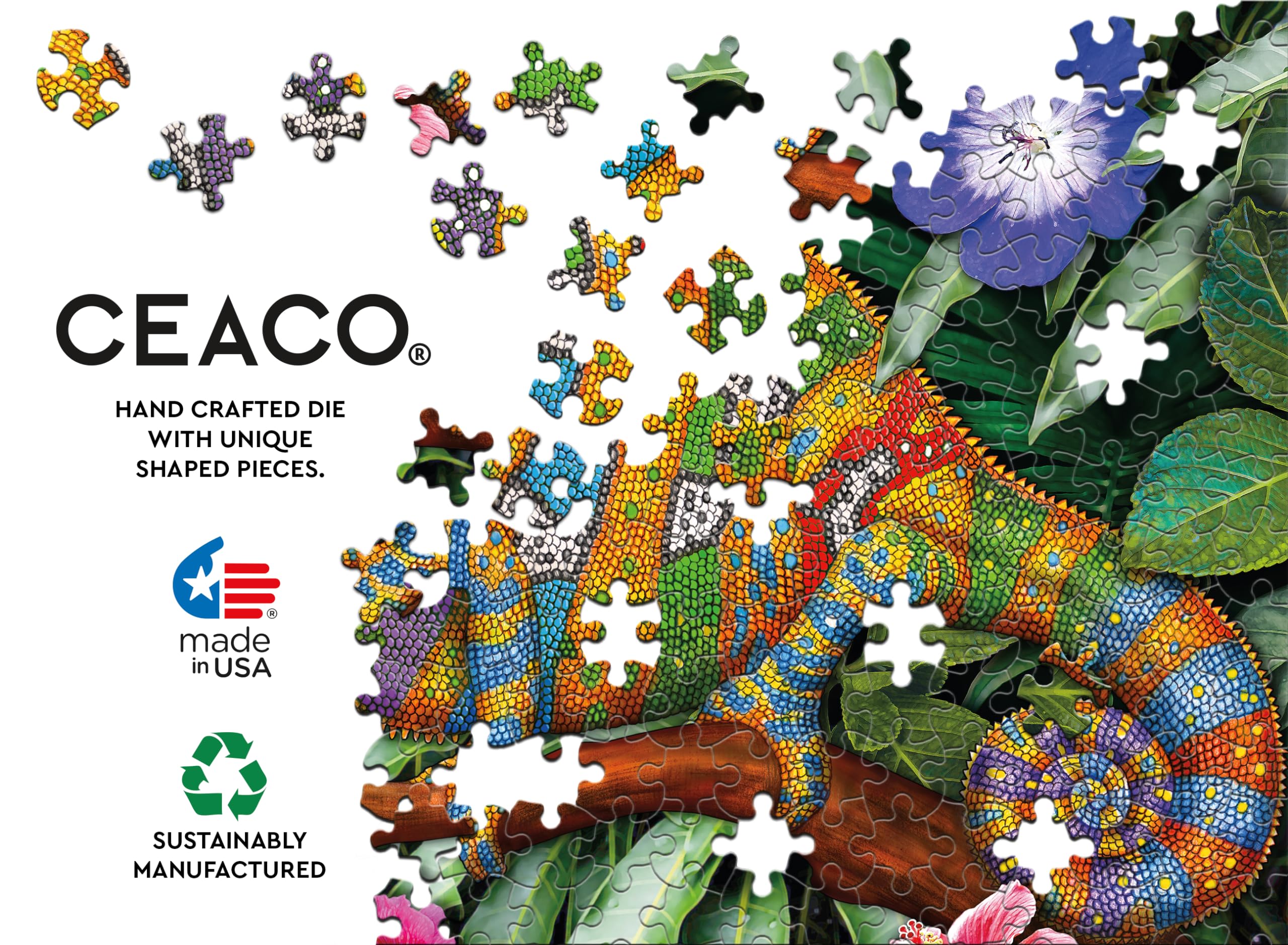 Foto 6 pulgar | Rompecabezas Ceaco Sensory Colorful Chameleon 750 Piezas - Venta Internacional.