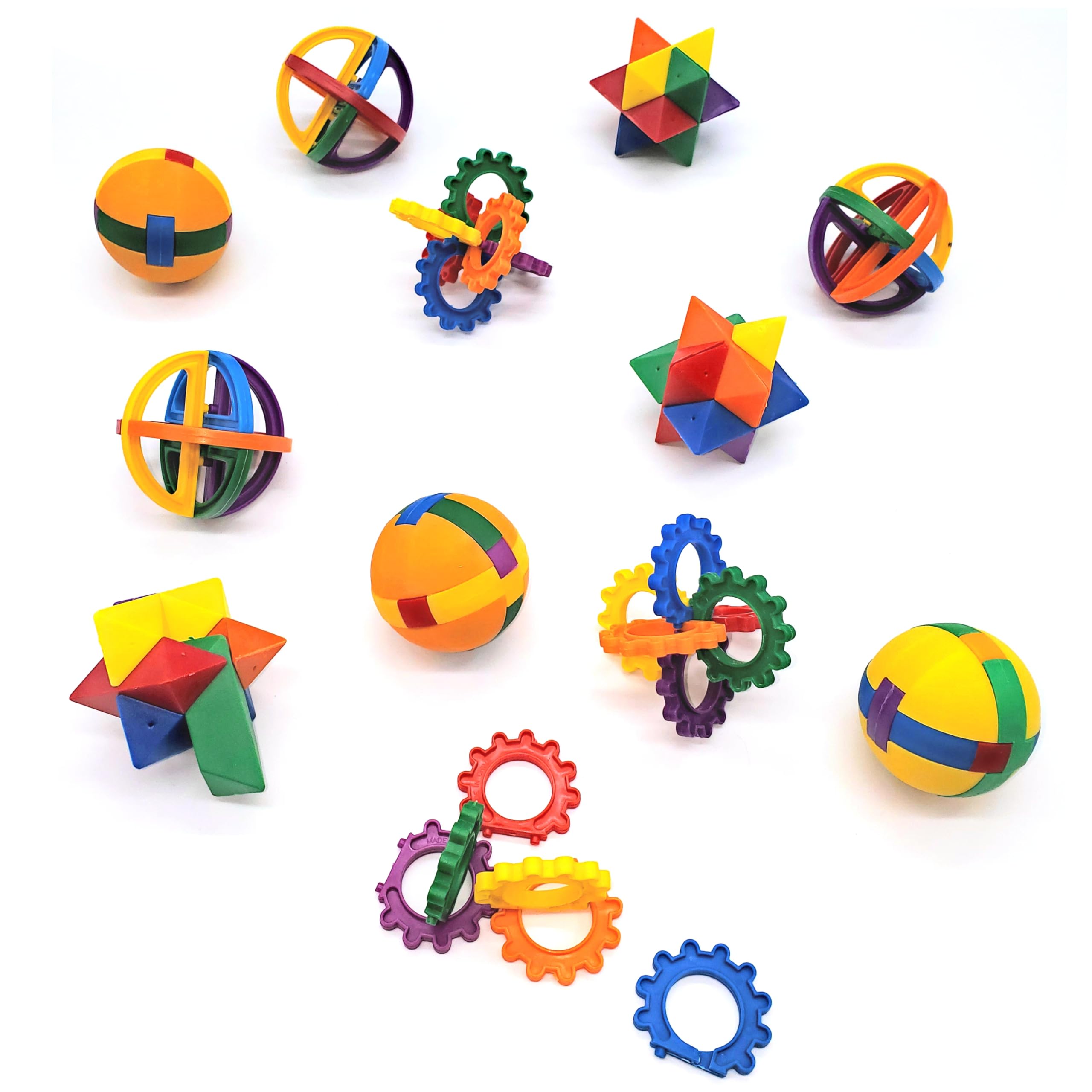 Foto 4 pulgar | Bolas De Plástico Puzzle Fun Express (12 Unidades) - Venta Internacional.