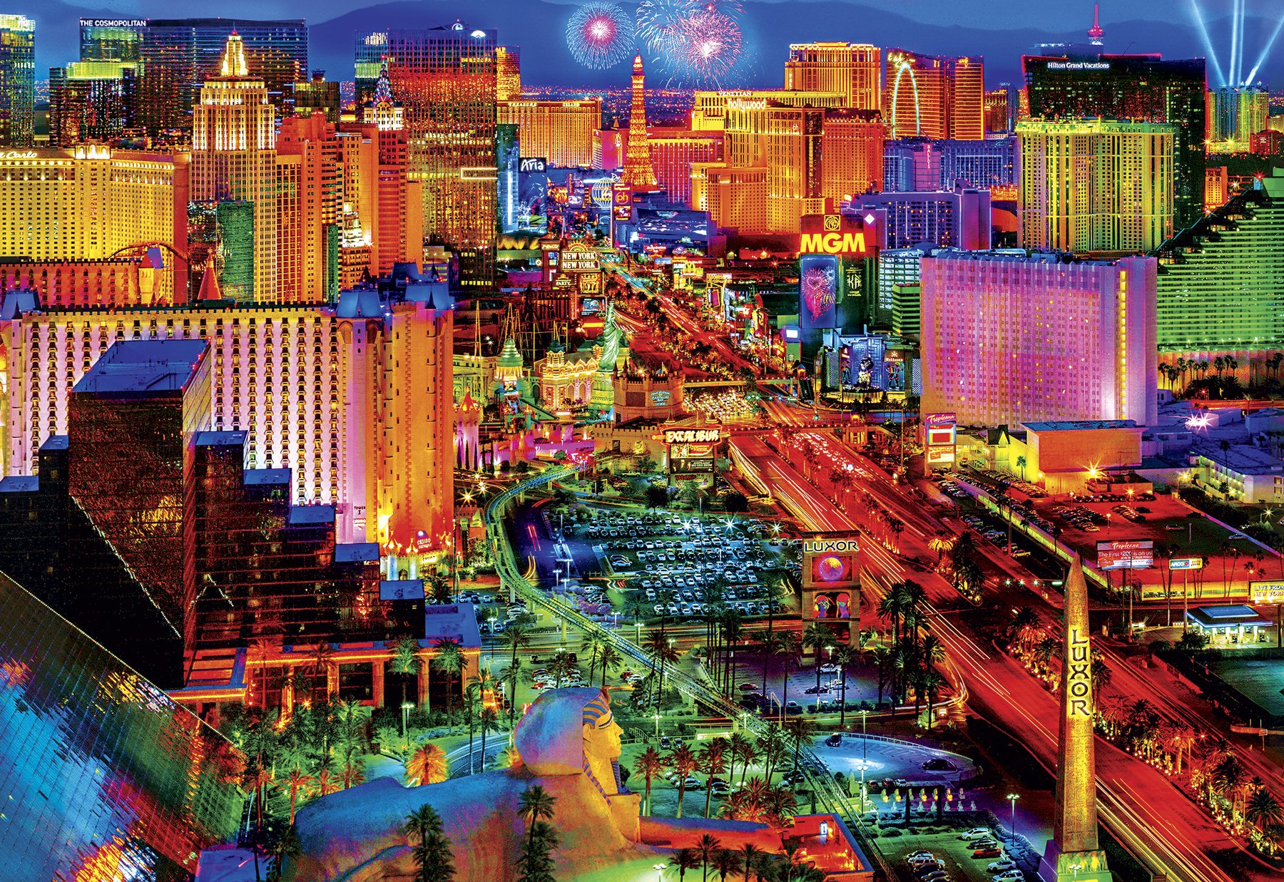 Rompecabezas Buffalo Games Viva Las Vegas 2000 Piezas - Venta Internacional.