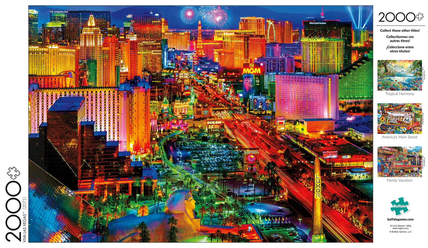 Foto 5 pulgar | Rompecabezas Buffalo Games Viva Las Vegas 2000 Piezas - Venta Internacional.