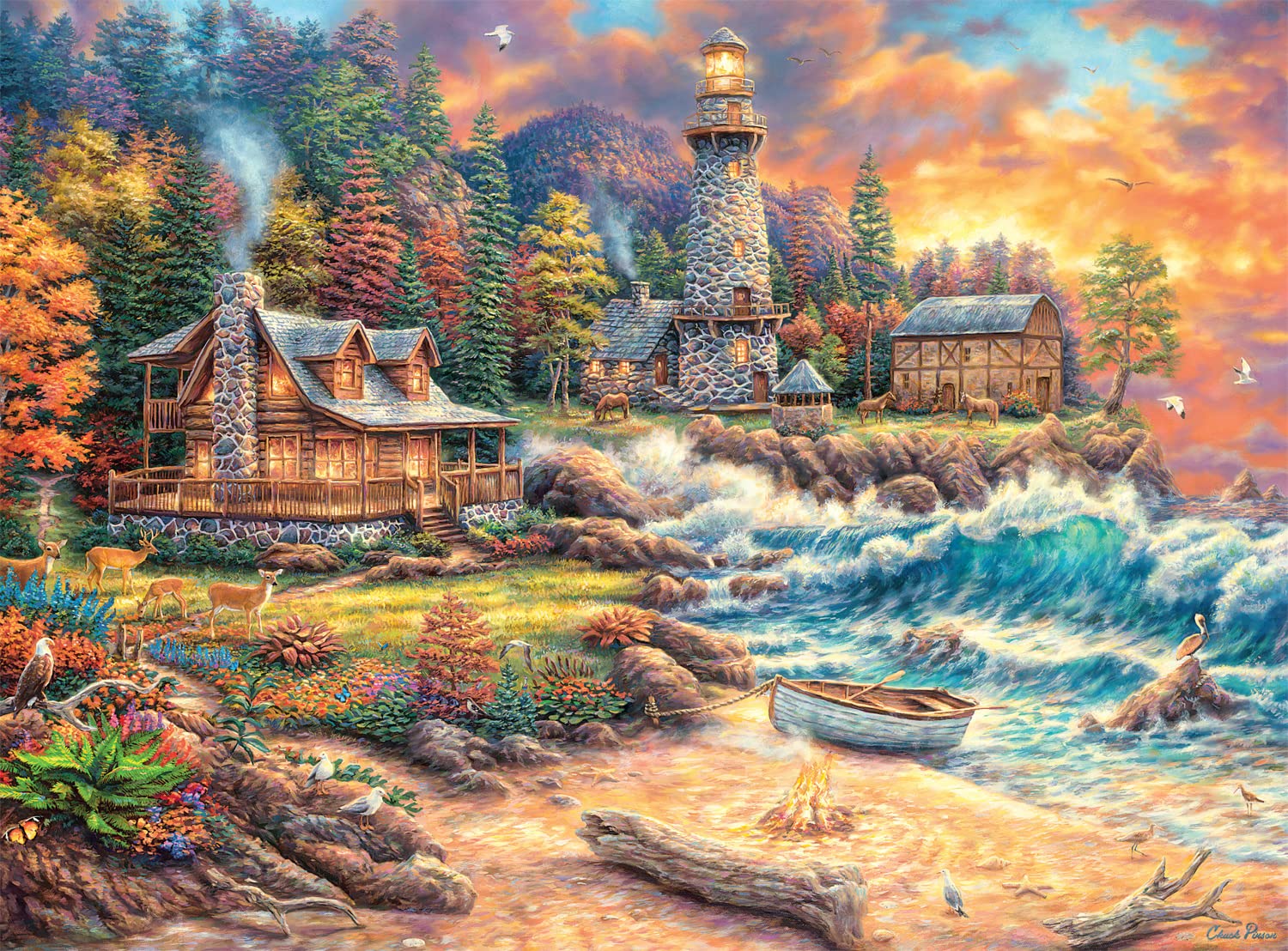 Foto 1 | Rompecabezas Buffalo Games Providence By The Sea 1000 Piezas - Venta Internacional.