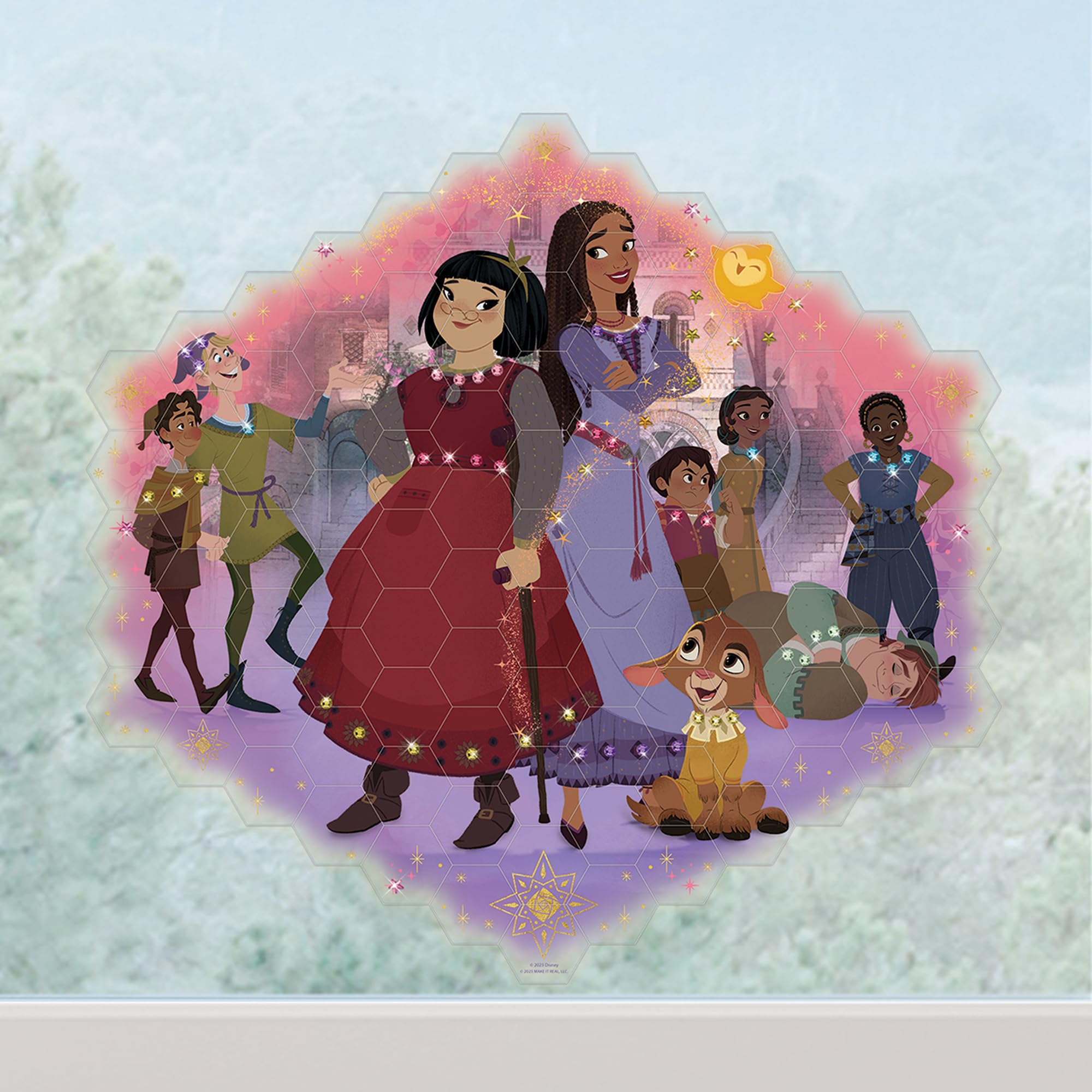 Foto 3 | Kit De Decoración Para Ventanas Make It Real Disney Wish Con 106 Piezas - Venta Internacional.