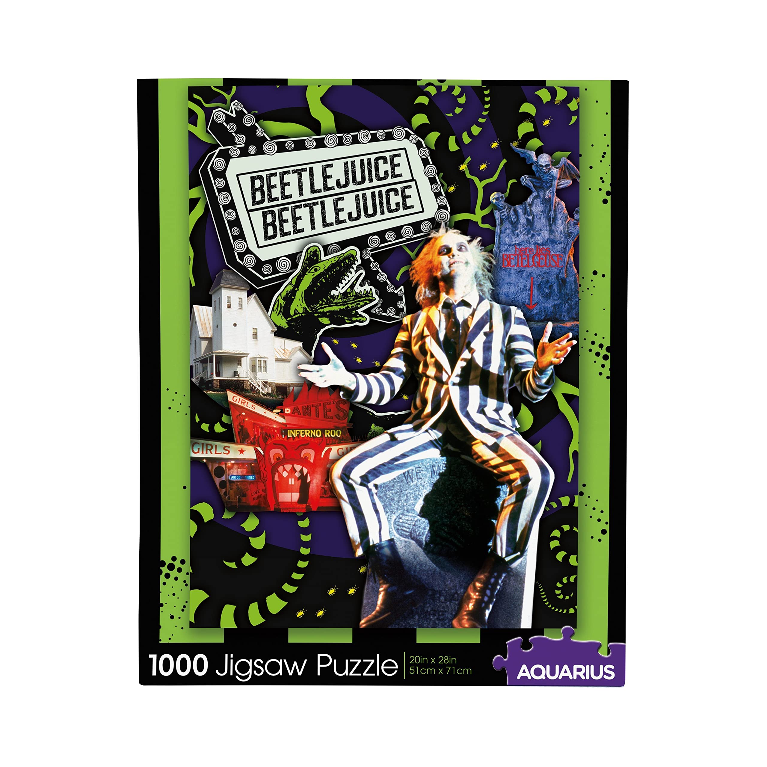 Foto 2 pulgar | Puzle Aquarius Beetlejuice Collage De 1000 Piezas - Venta Internacional.