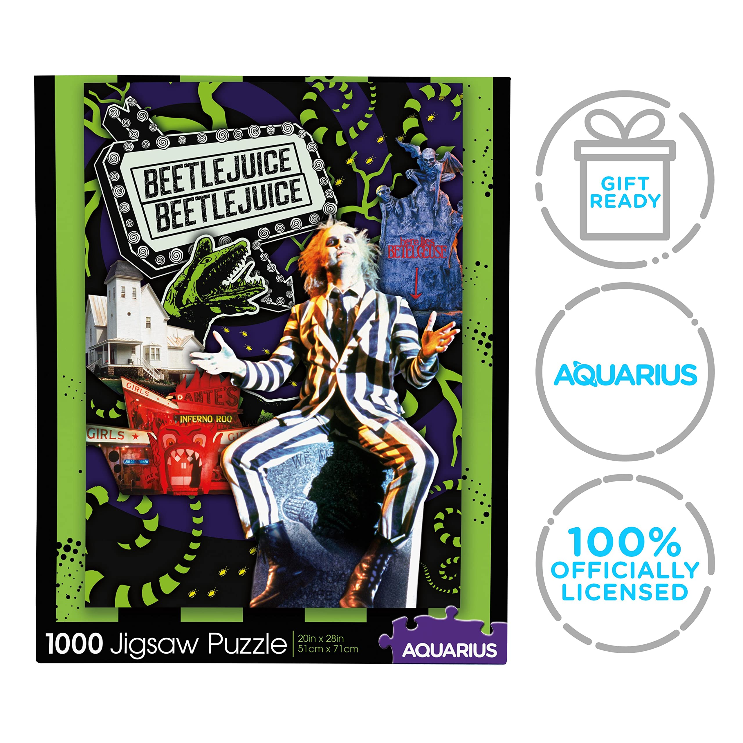 Foto 8 pulgar | Puzle Aquarius Beetlejuice Collage De 1000 Piezas - Venta Internacional.