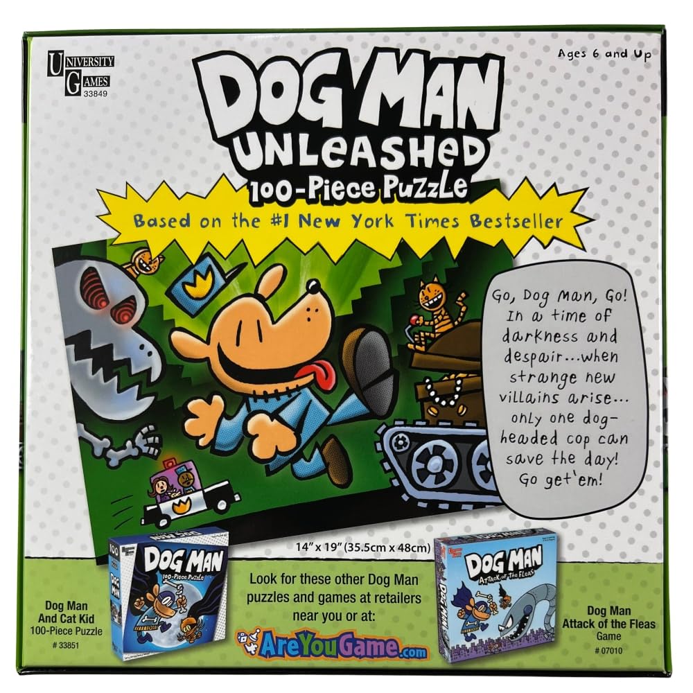Foto 2 | Puzzle University Games Dog Man Unleashed De 100 Piezas - Venta Internacional.