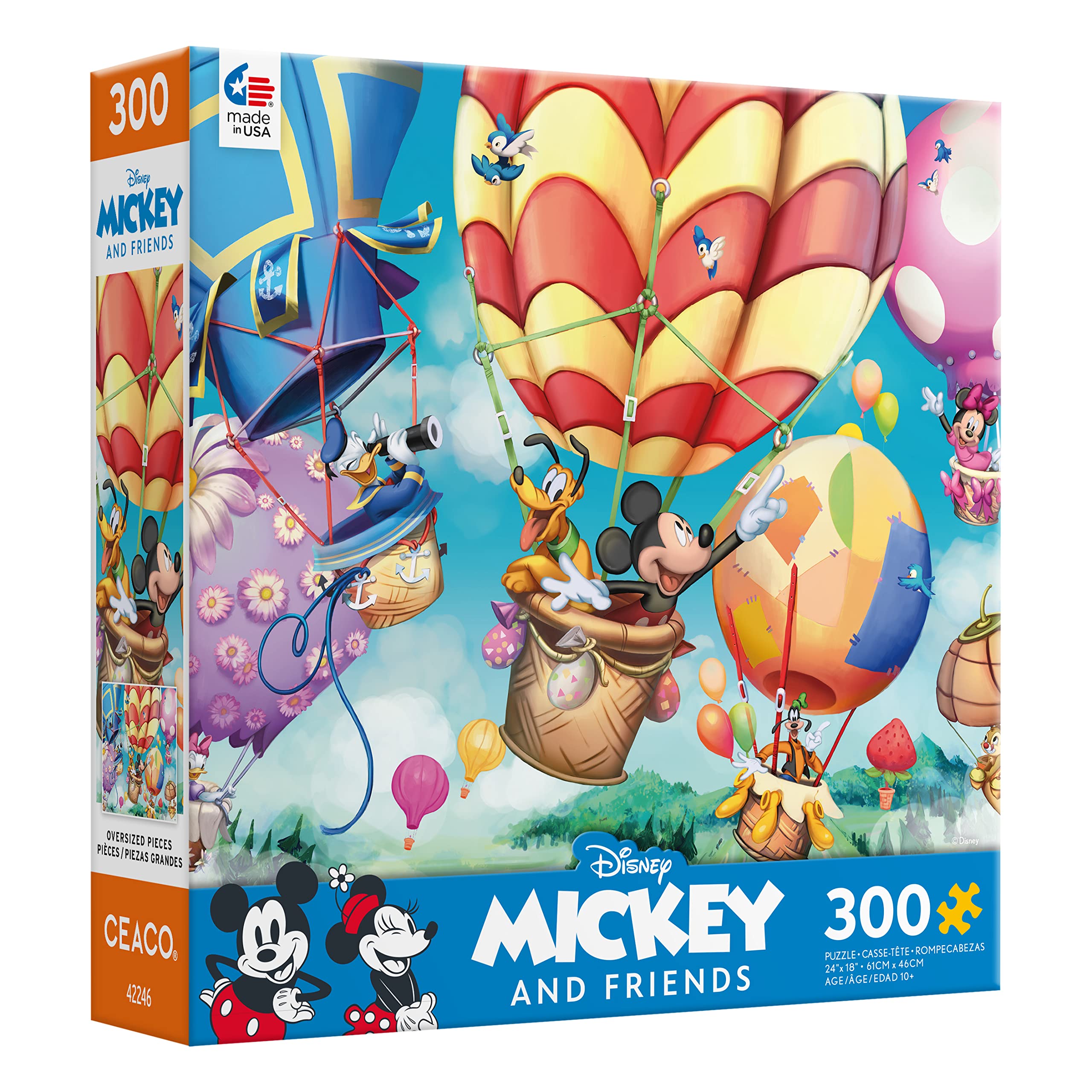 Foto 4 pulgar | Rompecabezas Ceaco Disney Mickey's Air Balloon 300 Piezas - Venta Internacional.