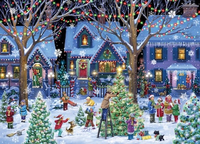 Foto 2 | Calendario De Adviento, Rompecabezas De Navidad De Vermont, 1000 Piezas - Venta Internacional.