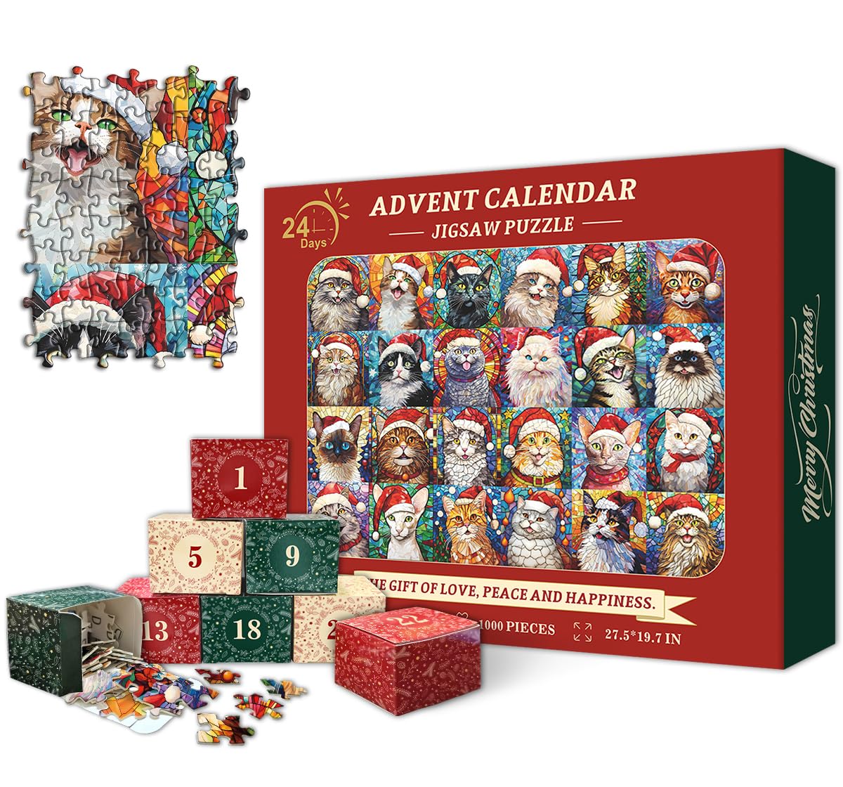 Calendario De Adviento Para Navidad Pickforu Rompecabezas De Piezas Venta