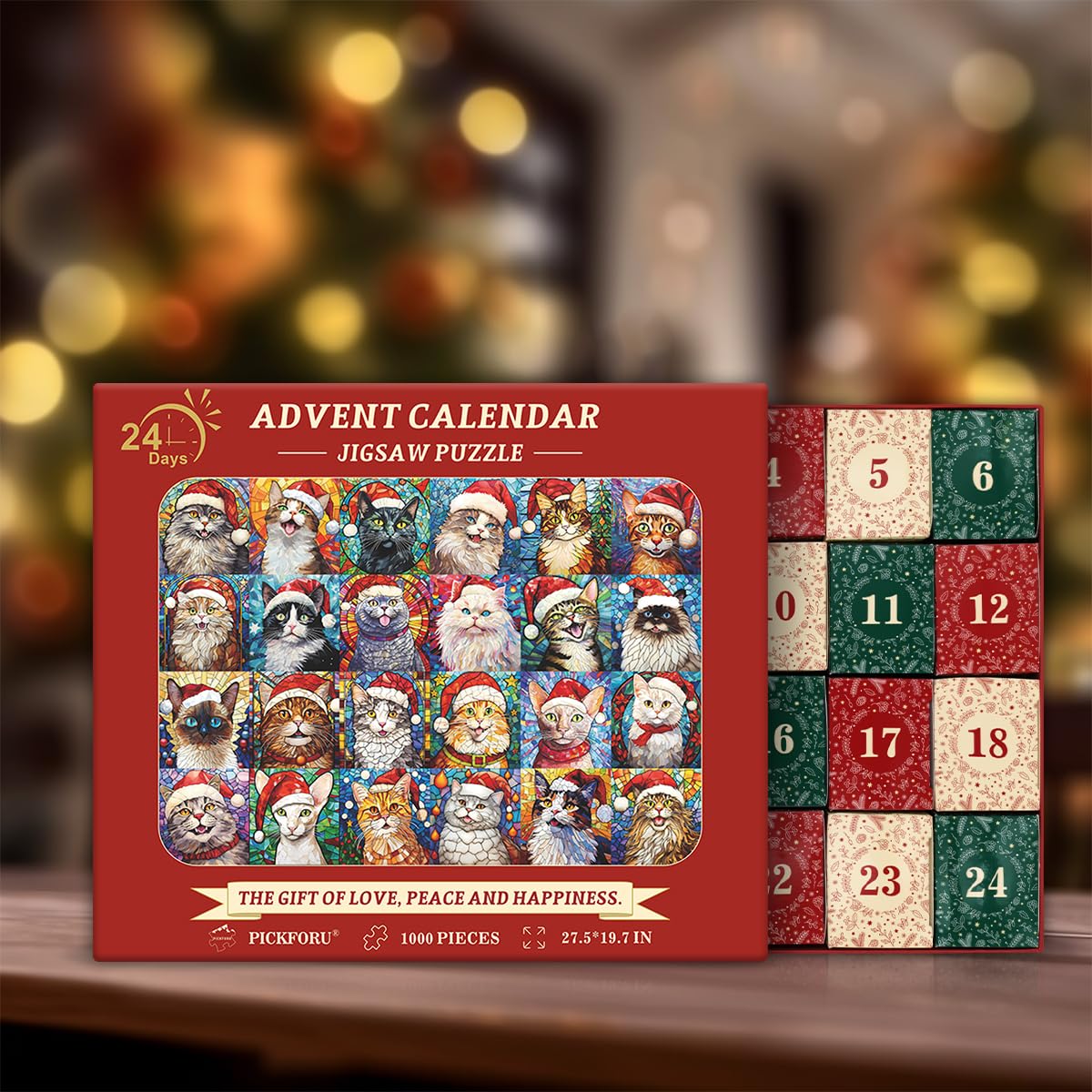 Foto 5 | Calendario De Adviento Para Navidad Pickforu 2024, Rompecabezas De 1000 Piezas - Venta Internacional.