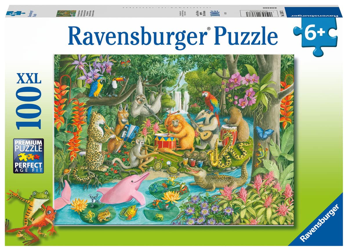 Foto 3 pulgar | Rompecabezas Ravensburger Rainforest River Band 100 Unidades - Venta Internacional.