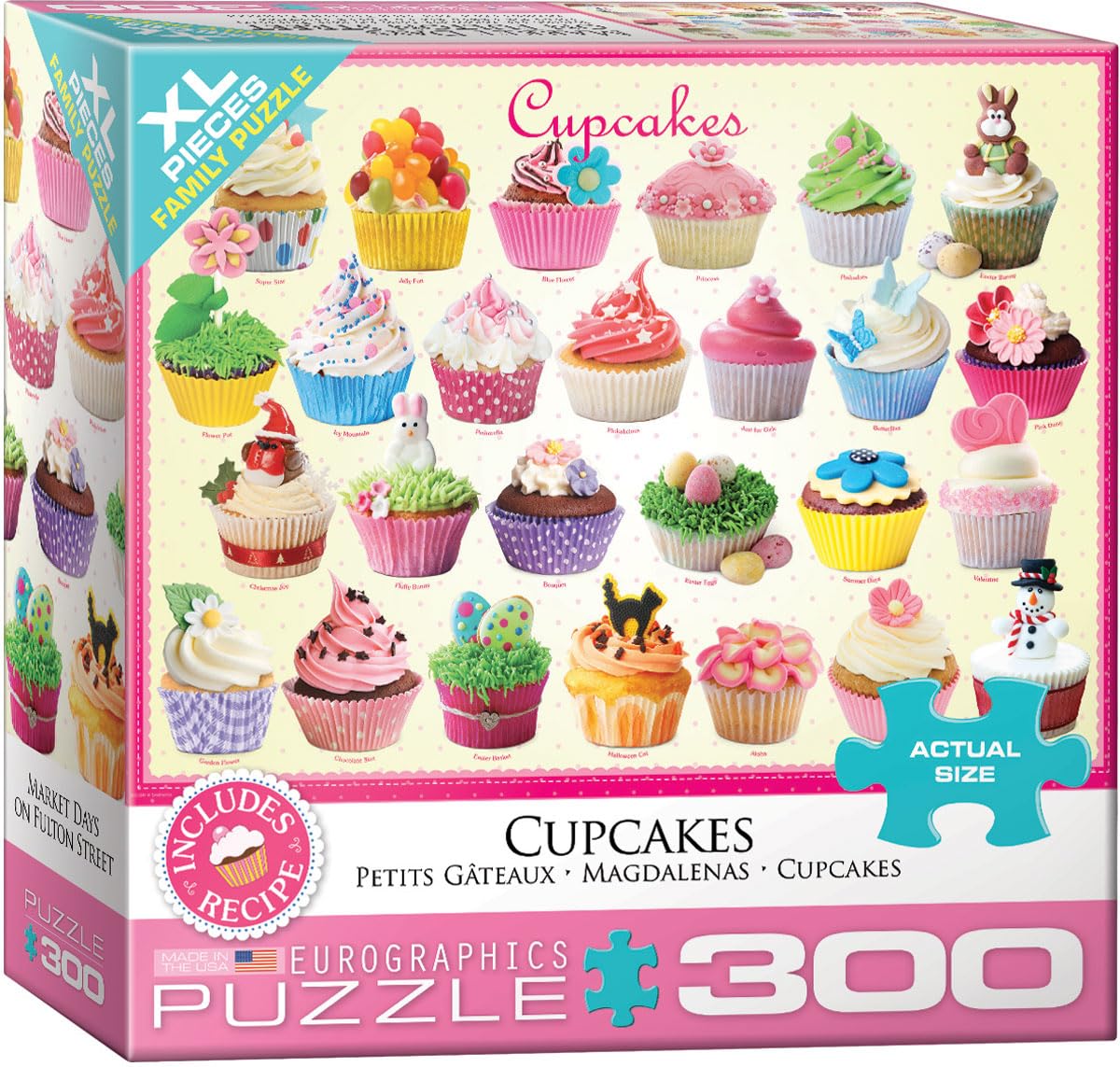 Foto 2 pulgar | Rompecabezas Eurographics Cupcakes de 300 Piezas - Venta Internacional