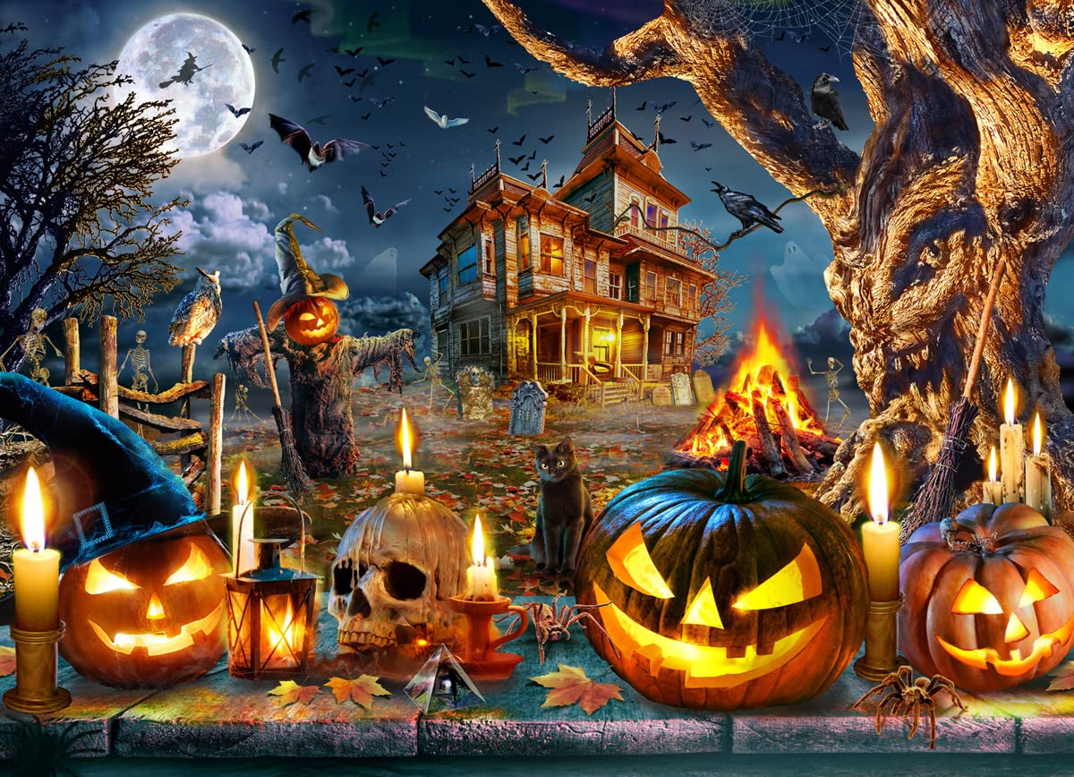Foto 2 | Rompecabezas Vermont Christmas Company Halloween 1000 Piezas - Venta Internacional.