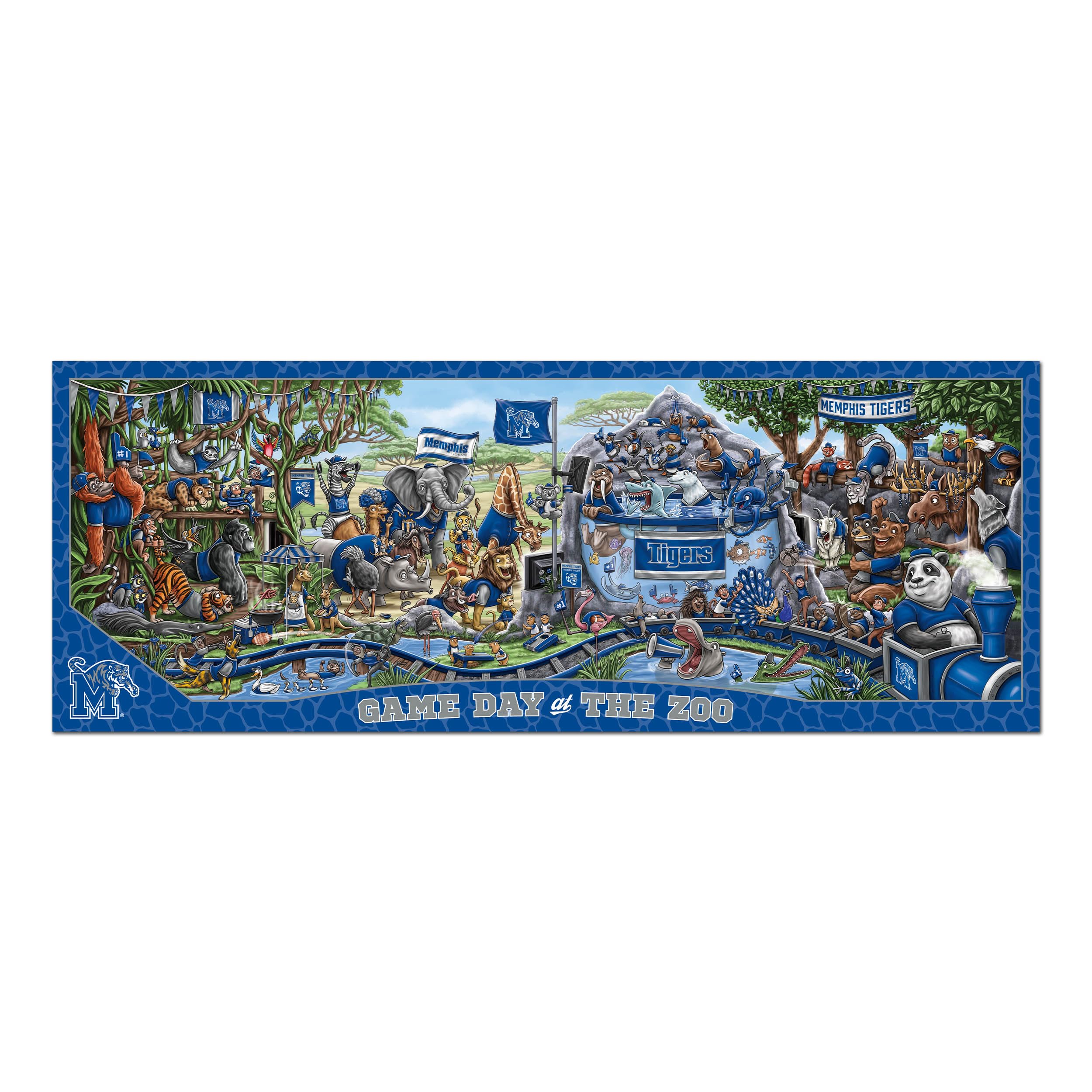 Foto 4 pulgar | Puzzle Youthefan Ncaa Memphis Tigers Game Day At The Zoo, 500 Unidades - Venta Internacional.