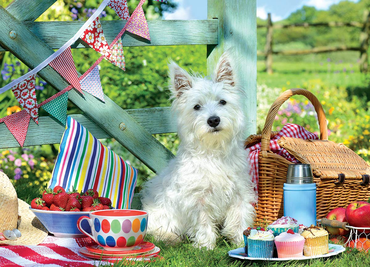 Foto 3 pulgar | Puzzle Eurographics Scottie Dog Picnic De 500 Piezas - Venta Internacional.