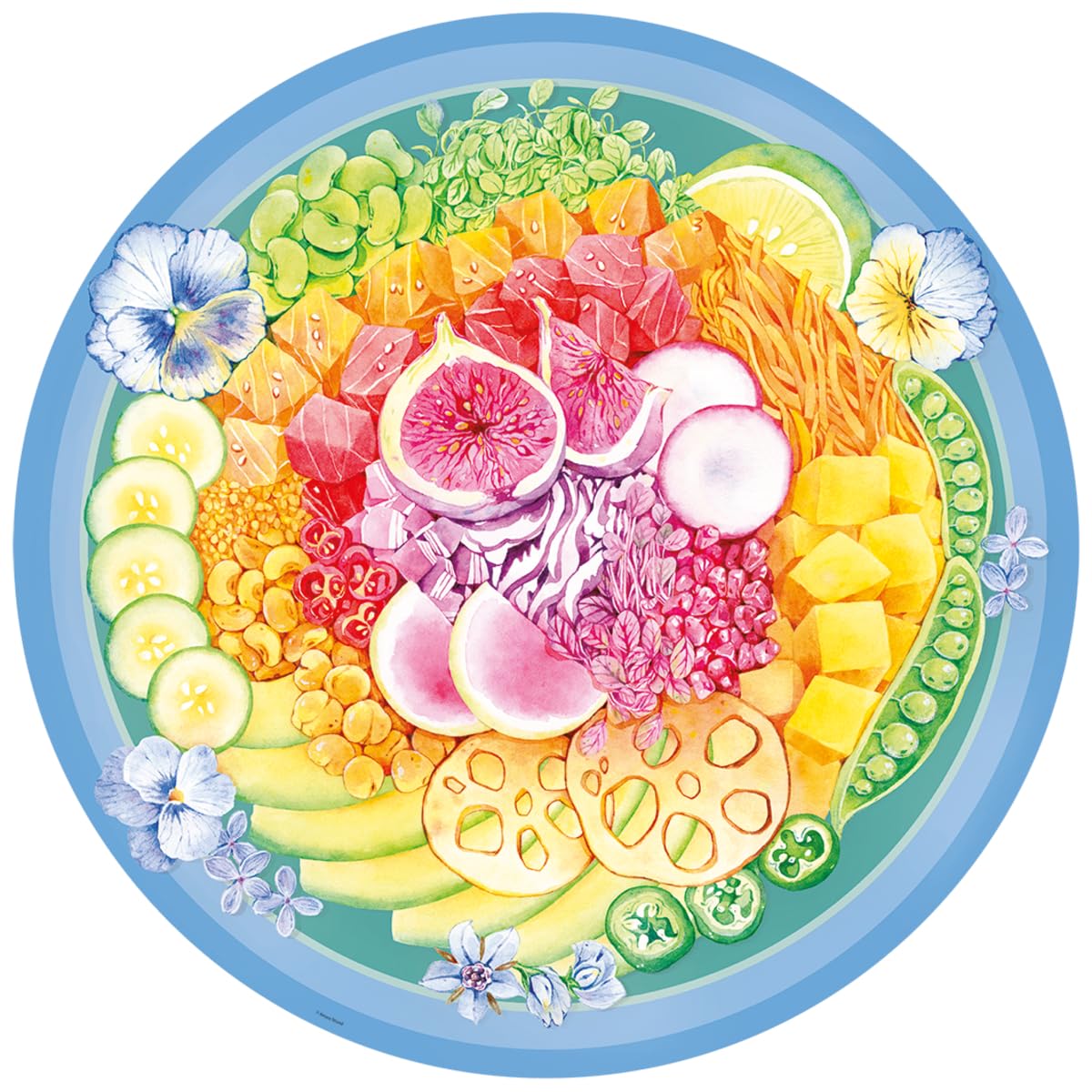 Rompecabezas Ravensburger Circle Of Colors Poke Bowl, 500 Unidades - Venta Internacional.