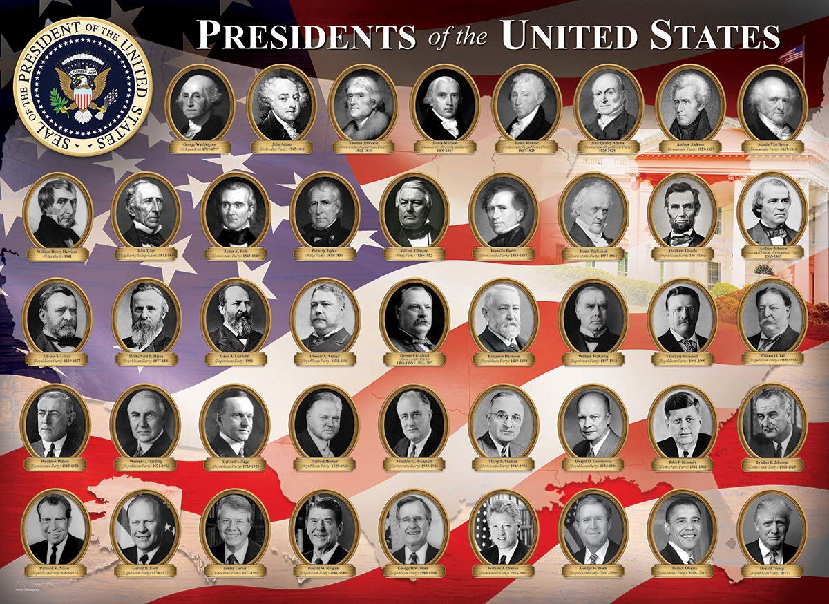 Foto 2 | Rompecabezas Eurographics Us Presidents De 300 Piezas - Venta Internacional.