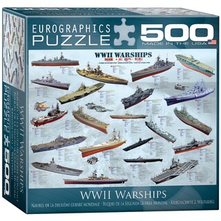 Foto 1 | Puzzle Eurographics De 500 Buques De Guerra De La Segunda Guerra Mundial - Venta Internacional.