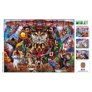 Foto 4 | Rompecabezas Masterpieces Tótems de Animales 300 Piezas - Venta Internacional