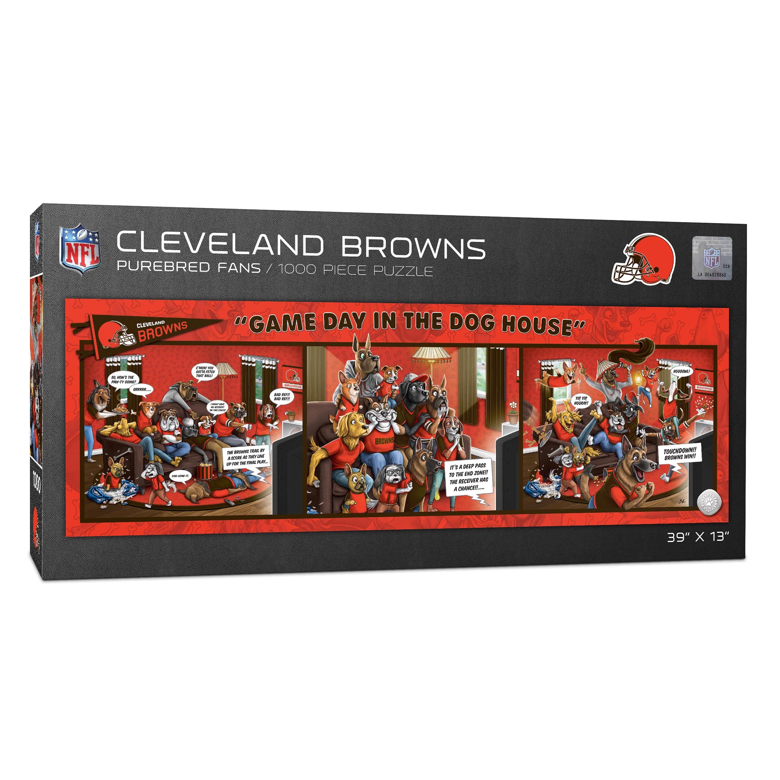 Foto 2 pulgar | Puzzle Youthefan Nfl Cleveland Browns Game Day 1000 Unidades - Venta Internacional.