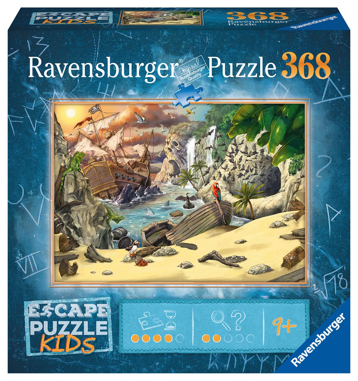 Rompecabezas Ravensburger Escape Kids Pirate's Peril 368 Piezas - Venta Internacional.