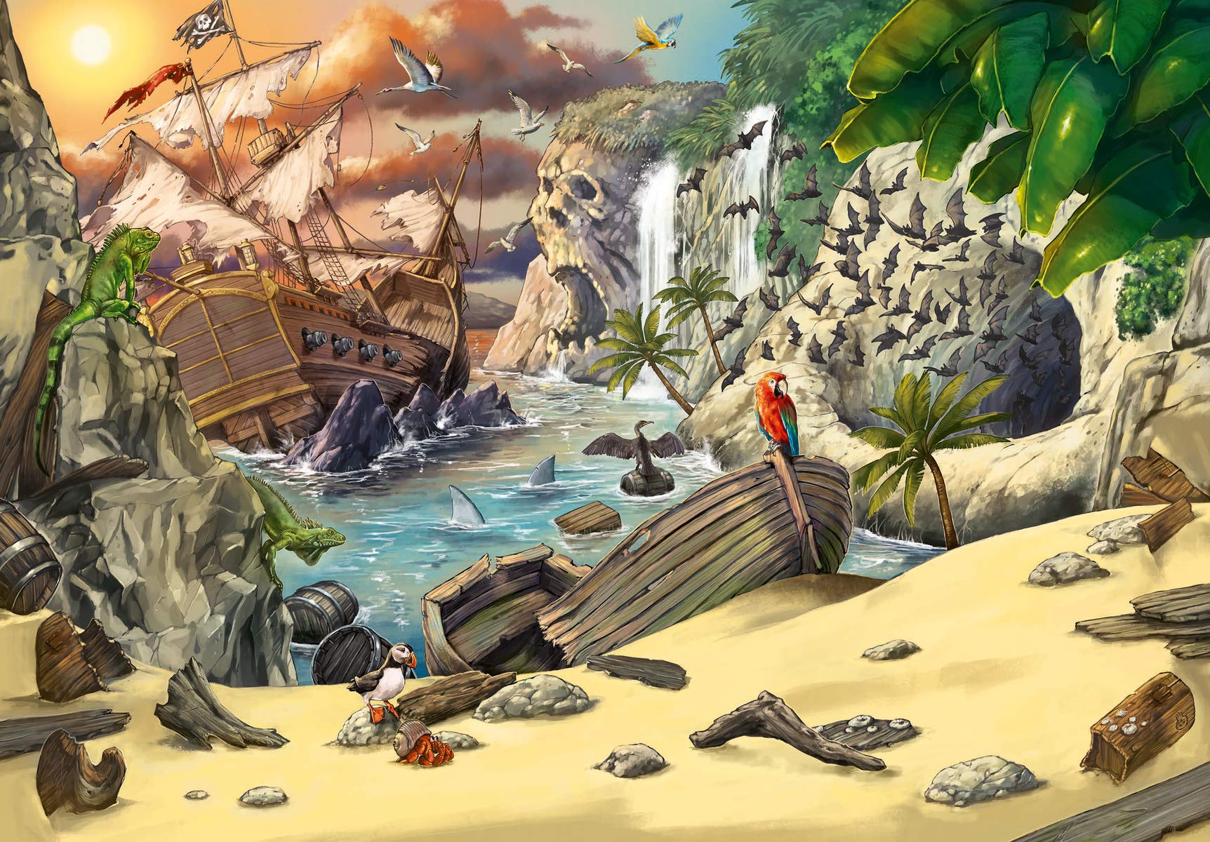 Foto 3 pulgar | Rompecabezas Ravensburger Escape Kids Pirate's Peril 368 Piezas - Venta Internacional.