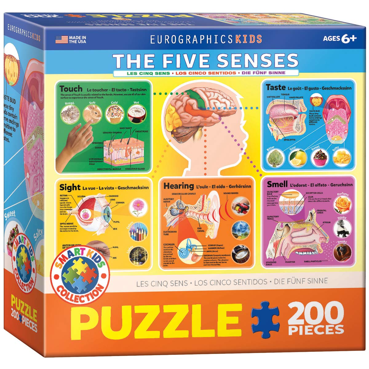 Rompecabezas Eurographics Five Senses De 200 Piezas - Venta Internacional.