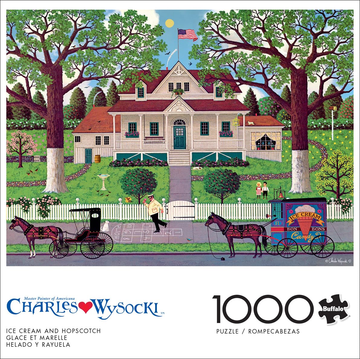 Foto 2 | Rompecabezas Buffalo Games Charles Wysocki Ice Cream, 1000 Unidades - Venta Internacional.