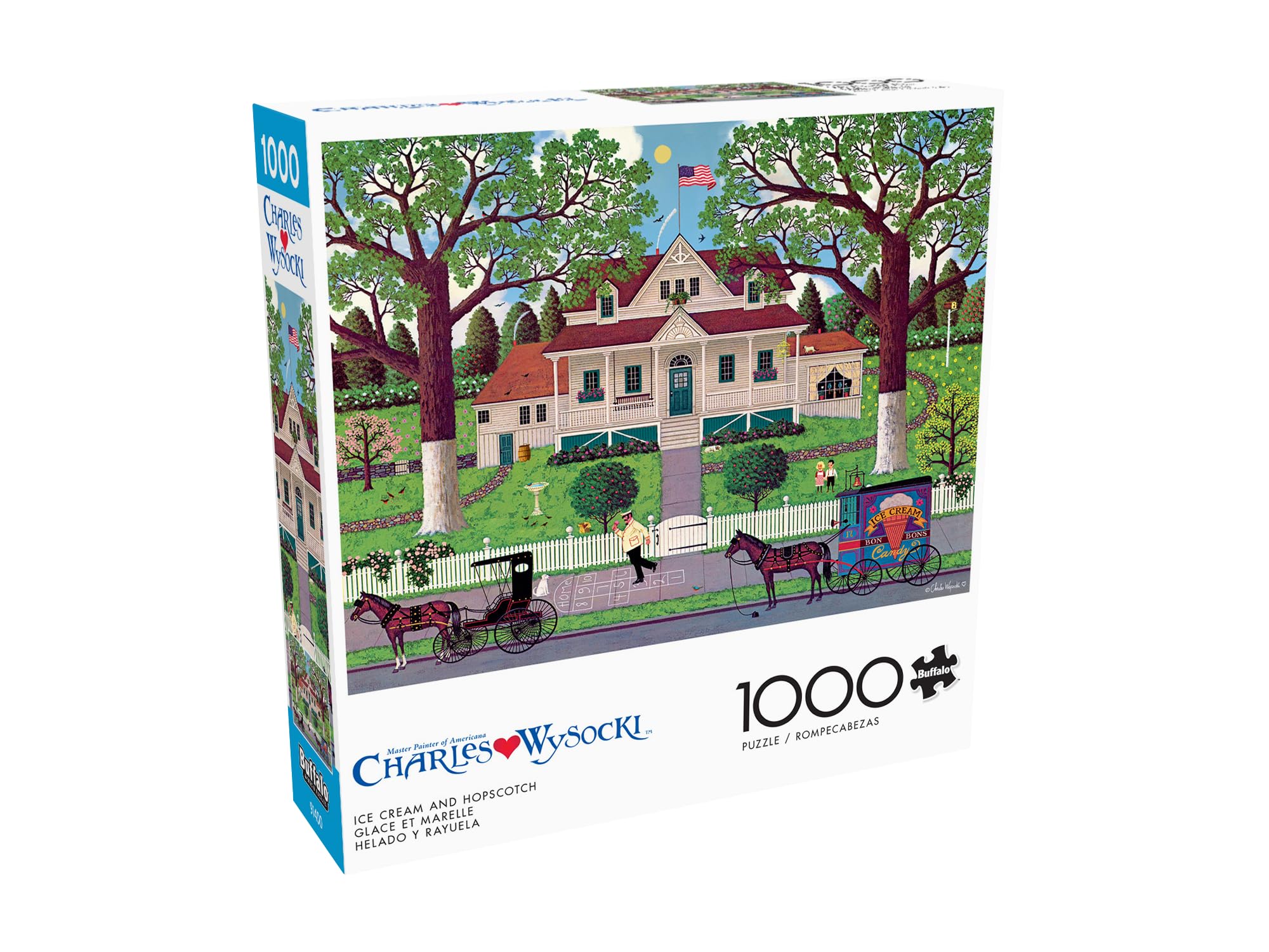 Foto 3 | Rompecabezas Buffalo Games Charles Wysocki Ice Cream, 1000 Unidades - Venta Internacional.