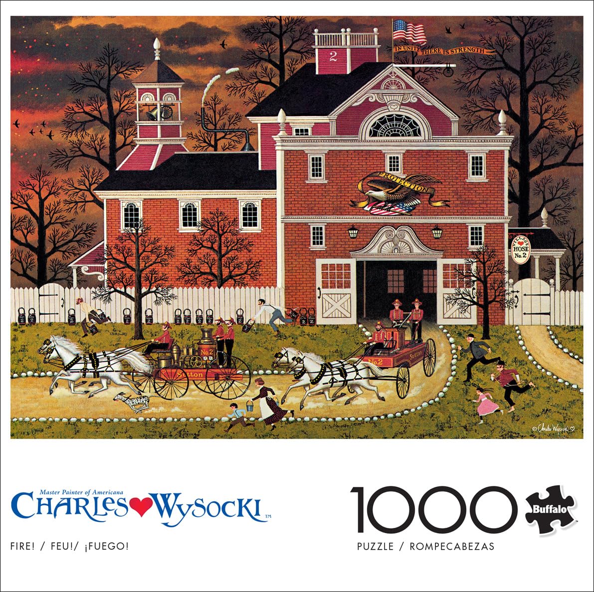 Foto 3 pulgar | Rompecabezas Buffalo Games Charles Wysocki Fire 1000 Piezas - Venta Internacional.