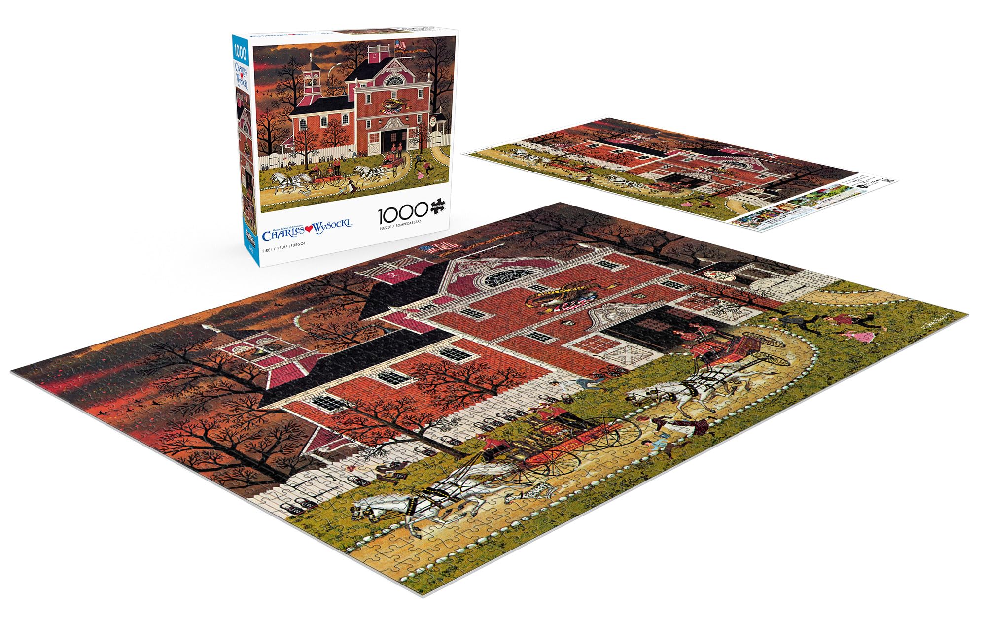 Foto 5 pulgar | Rompecabezas Buffalo Games Charles Wysocki Fire 1000 Piezas - Venta Internacional.