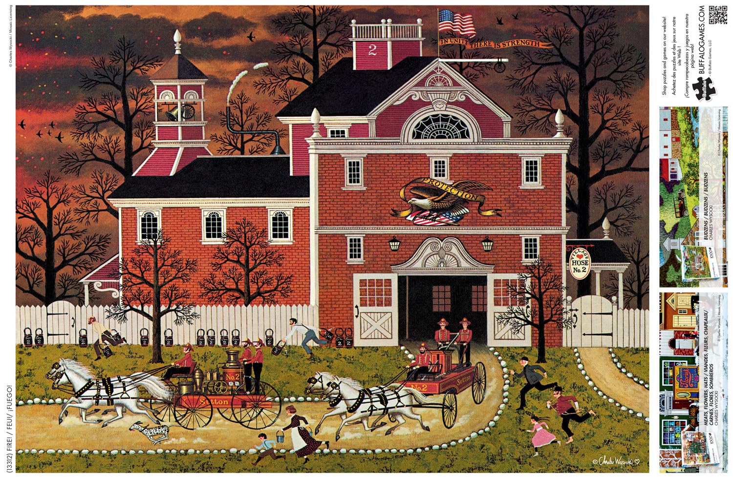 Foto 6 pulgar | Rompecabezas Buffalo Games Charles Wysocki Fire 1000 Piezas - Venta Internacional.
