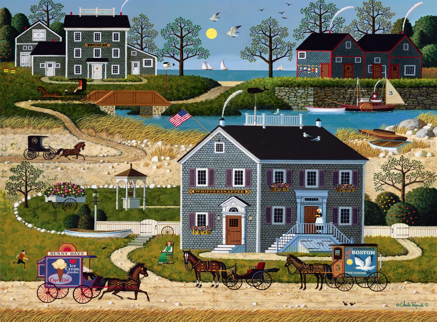 Rompecabezas Buffalo Games Charles Wysocki 1000 Piezas - Venta Internacional.