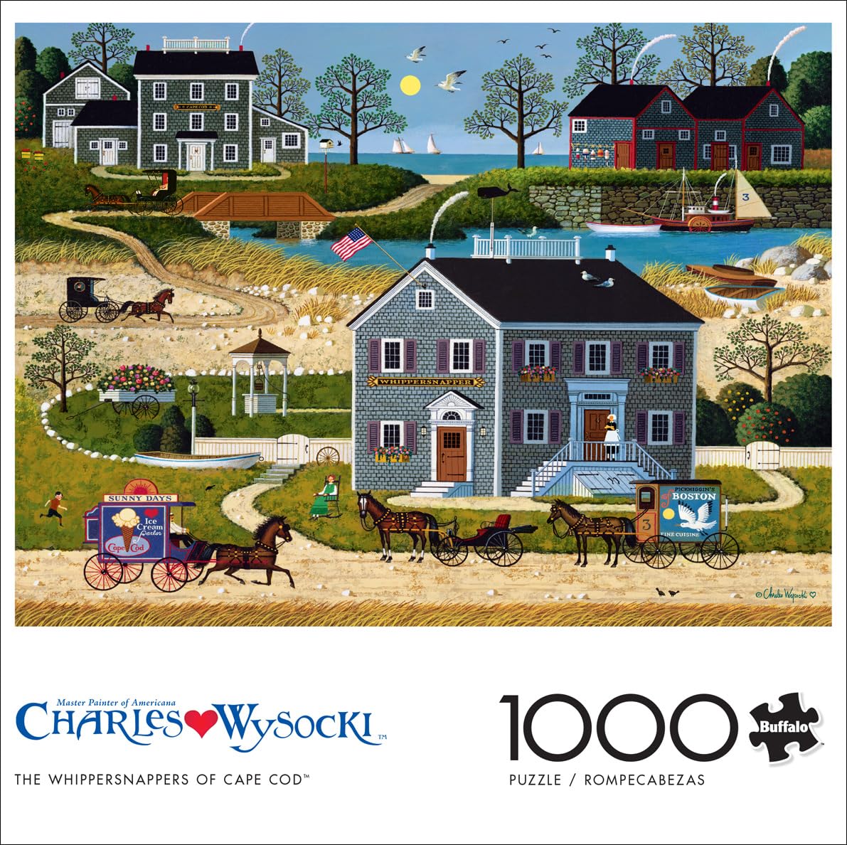 Foto 2 | Rompecabezas Buffalo Games Charles Wysocki 1000 Piezas - Venta Internacional.