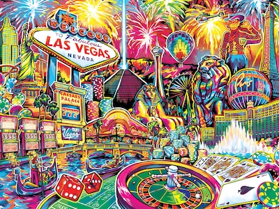 Foto 2 | Rompecabezas MasterPieces Saludos Desde Las Vegas 550 Piezas - Venta Internacional