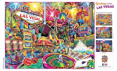 Foto 4 | Rompecabezas MasterPieces Saludos Desde Las Vegas 550 Piezas - Venta Internacional
