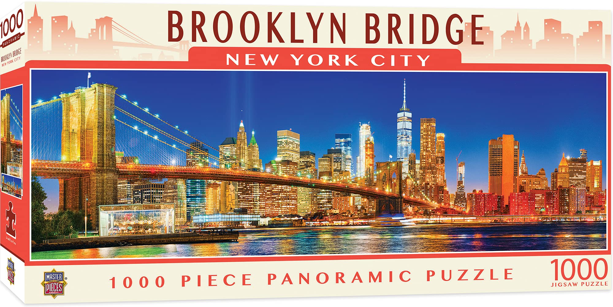 Foto 2 pulgar | Rompecabezas Masterpieces Brooklyn Bridge Nyc 1000 Piezas - Venta Internacional.