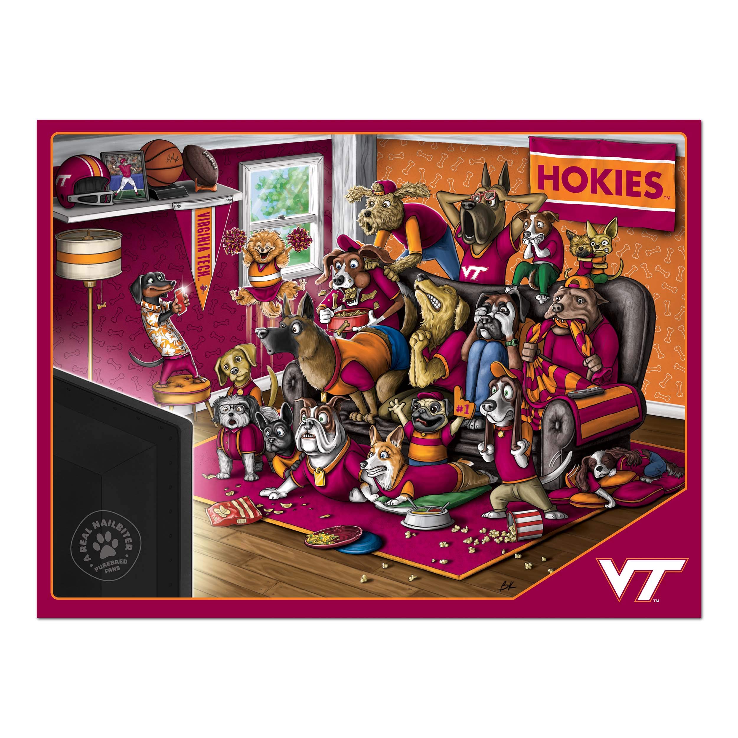 Foto 4 pulgar | Puzzle Youthefan Ncaa Virginia Tech Hokies Purebred Fans, 500 Unidades - Venta Internacional.