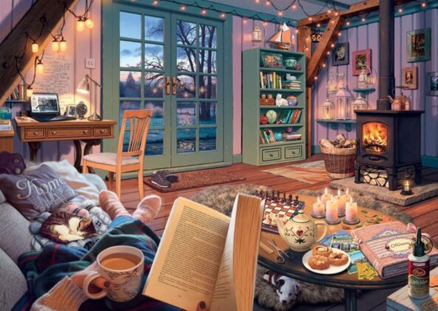 Foto 1 | Rompecabezas Ravensburger The Cosy Shed 1000 Piezas Para Adultos - Venta Internacional.