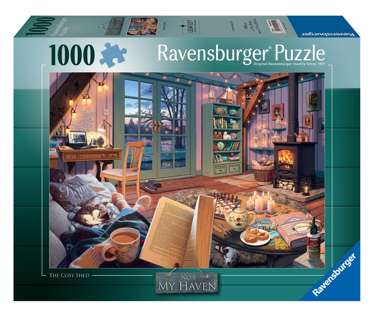 Foto 3 pulgar | Rompecabezas Ravensburger The Cosy Shed 1000 Piezas Para Adultos - Venta Internacional.