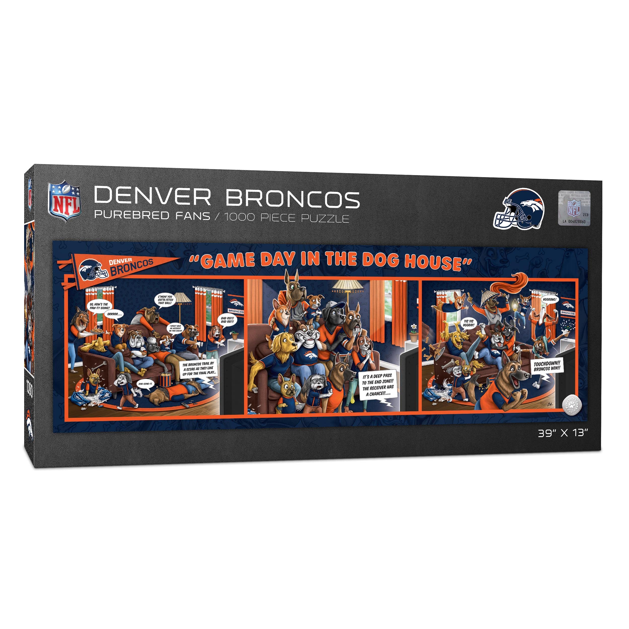 Foto 2 pulgar | Rompecabezas YouTheFan NFL Denver Broncos Game Day en The Dog House de 1000 Piezas