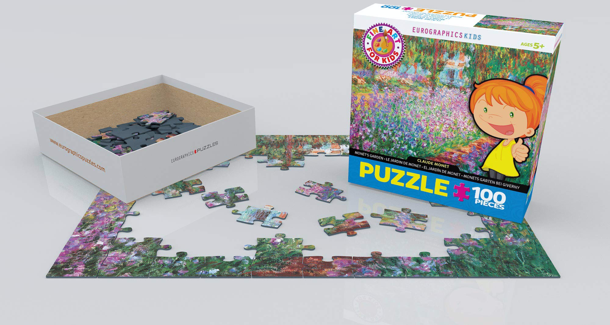 Foto 4 pulgar | Puzzle Eurographics El Jardín De Monet De Claude Monet, 100 Piezas - Venta Internacional.